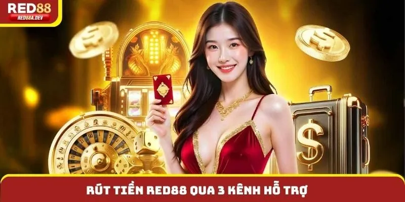 Rút tiền Red88 qua 3 kênh hỗ trợ
